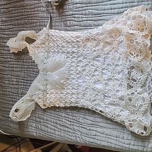 Boston Proper crochet tank top